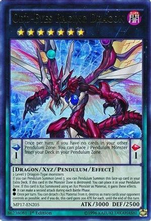 Odd-Eyes Raging Dragon (MP17-EN205) - 2017 Mega-Tins Mega Pack 1st Edition - Premium Yugioh Single from Konami - Just $0.80! Shop now at Game Crave Tournament Store