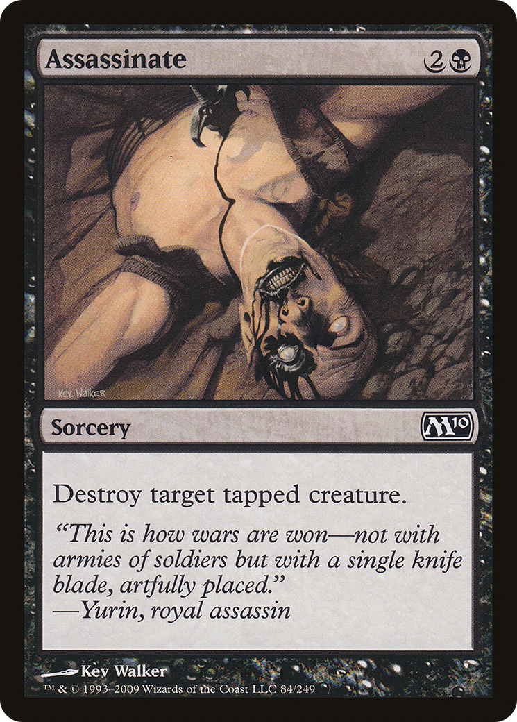 Assassinate (M10-084) - Magic 2010 - Premium MTG Single from Wizards of the Coast - Just $0.25! Shop now at Game Crave Tournament Store