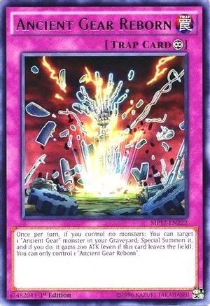 Ancient Gear Reborn (MP17-EN222) - 2017 Mega-Tins Mega Pack 1st Edition - Premium Yugioh Single from Konami - Just $0.75! Shop now at Game Crave Tournament Store