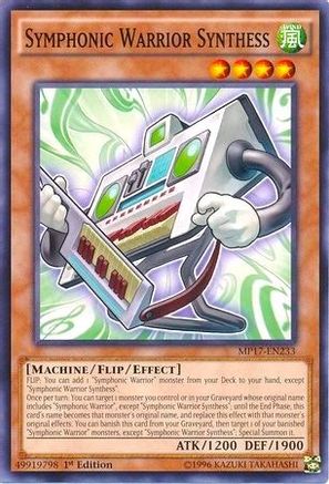 Symphonic Warrior Synthess (MP17-EN233) - 2017 Mega-Tins Mega Pack 1st Edition - Premium Yugioh Single from Konami - Just $0.08! Shop now at Game Crave Tournament Store