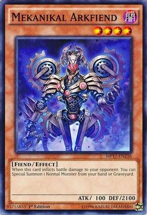 Mekanikal Arkfiend (MP17-EN236) - 2017 Mega-Tins Mega Pack 1st Edition - Premium Yugioh Single from Konami - Just $0.25! Shop now at Game Crave Tournament Store