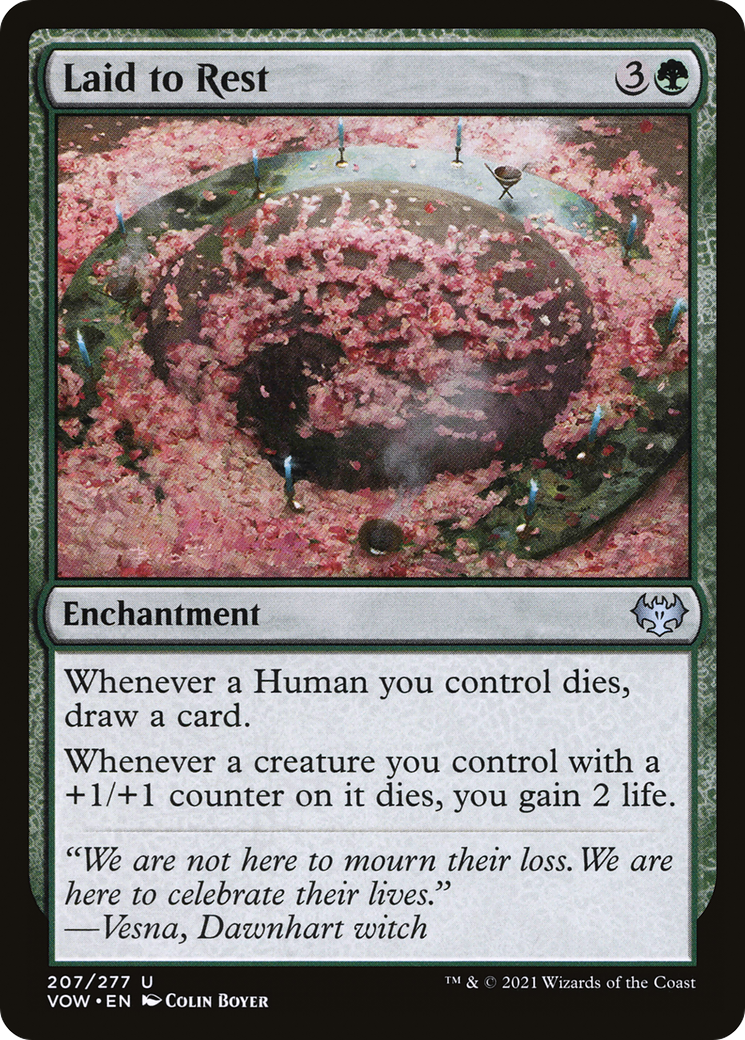Laid to Rest (VOW-207) - Innistrad: Crimson Vow - Premium MTG Single from Wizards of the Coast - Just $0.25! Shop now at Game Crave Tournament Store