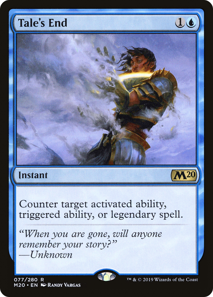 Tale's End (M20-077) - Core Set 2020 Foil - Premium MTG Single from Wizards of the Coast - Just $1.01! Shop now at Game Crave Tournament Store