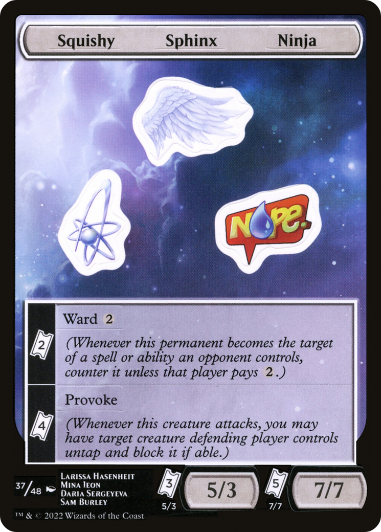 Squishy Sphinx Ninja (SUNF-037) - Unfinity Sticker Sheets - Premium MTG Single from Wizards of the Coast - Just $0.25! Shop now at Game Crave Tournament Store