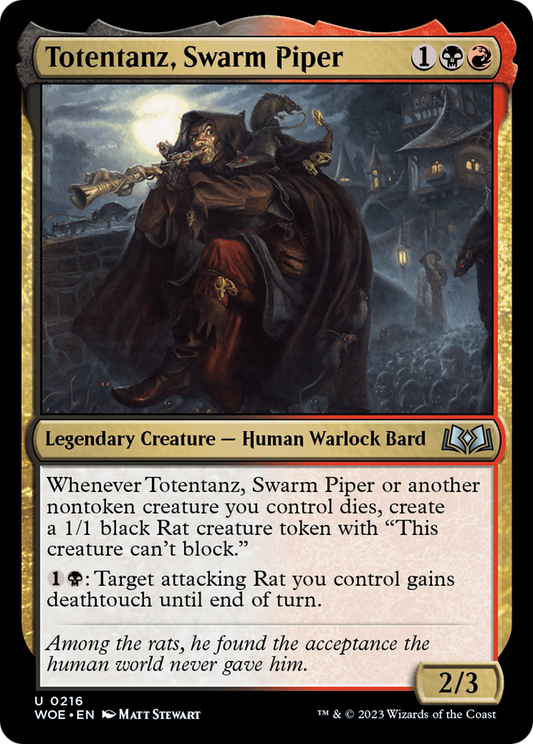 Totentanz, Swarm Piper (WOE-216) - Wilds of Eldraine - Premium MTG Single from Wizards of the Coast - Just $0.08! Shop now at Game Crave Tournament Store