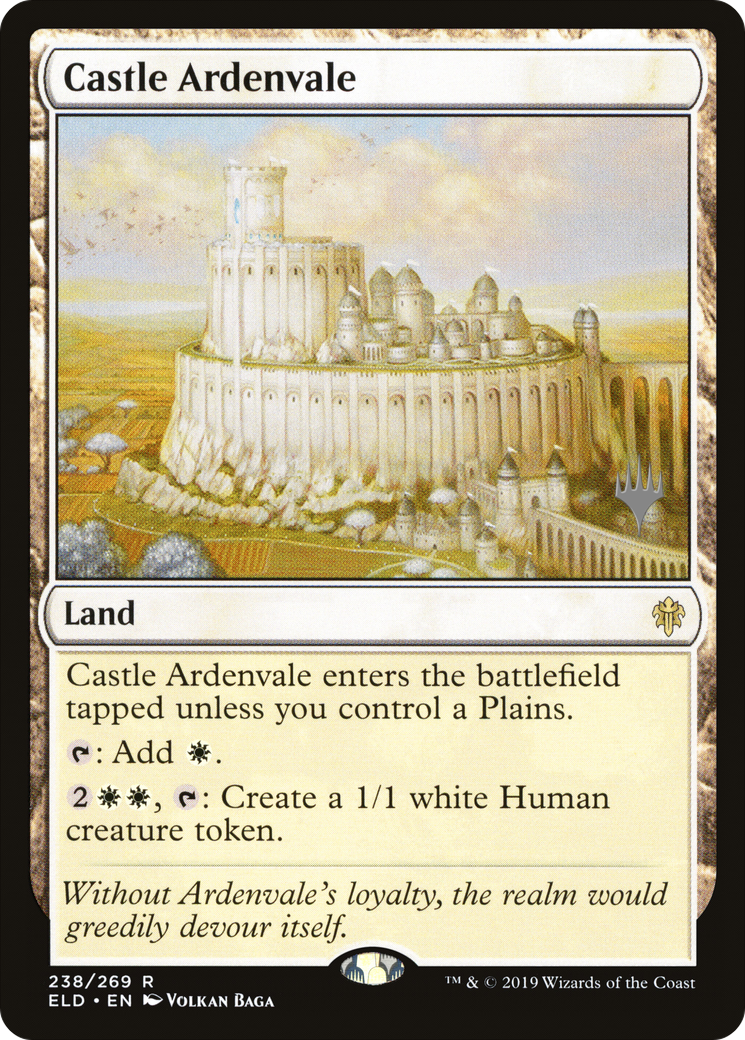 Castle Ardenvale (PELD-238P) - Throne of Eldraine Promos - Premium MTG Single from Wizards of the Coast - Just $0.66! Shop now at Game Crave Tournament Store