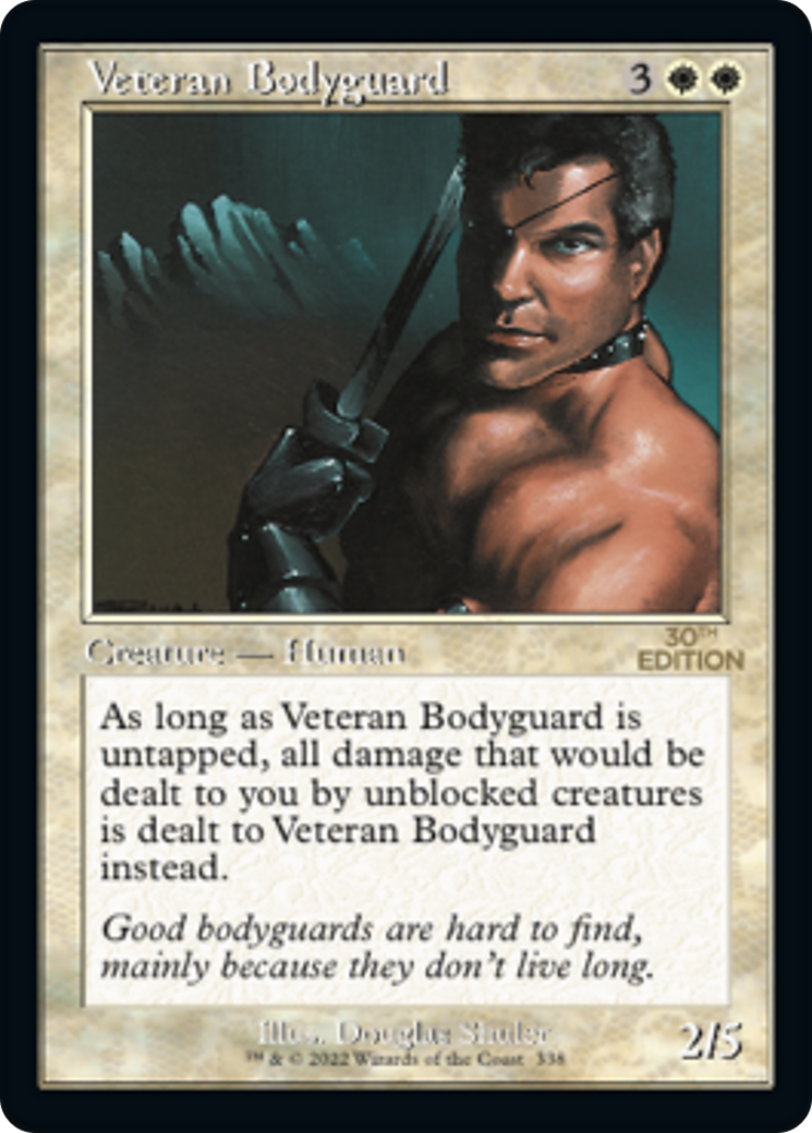 Veteran Bodyguard (30A-338) - 30th Anniversary Edition - Premium MTG Single from Wizards of the Coast - Just $12! Shop now at Game Crave Tournament Store