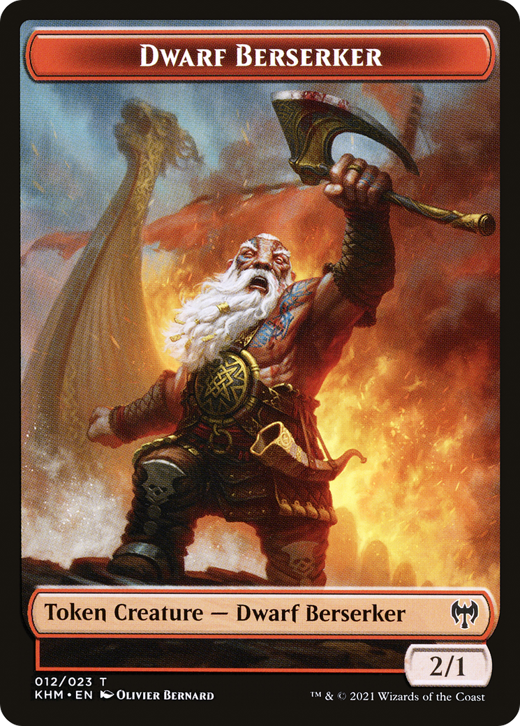 Dwarf Berserker (TKHM-012) - Kaldheim Tokens - Premium MTG Single from Wizards of the Coast - Just $0! Shop now at Game Crave Tournament Store