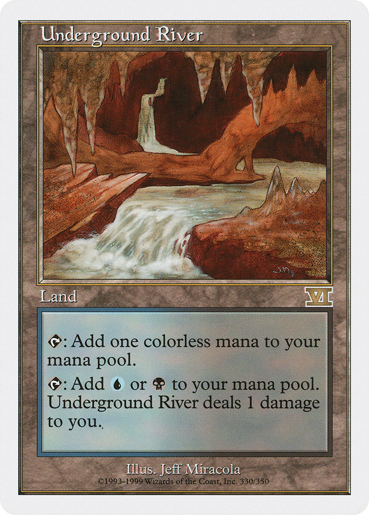 Underground River (6ED-330) - Classic Sixth Edition - Premium MTG Single from Wizards of the Coast - Just $1.23! Shop now at Game Crave Tournament Store
