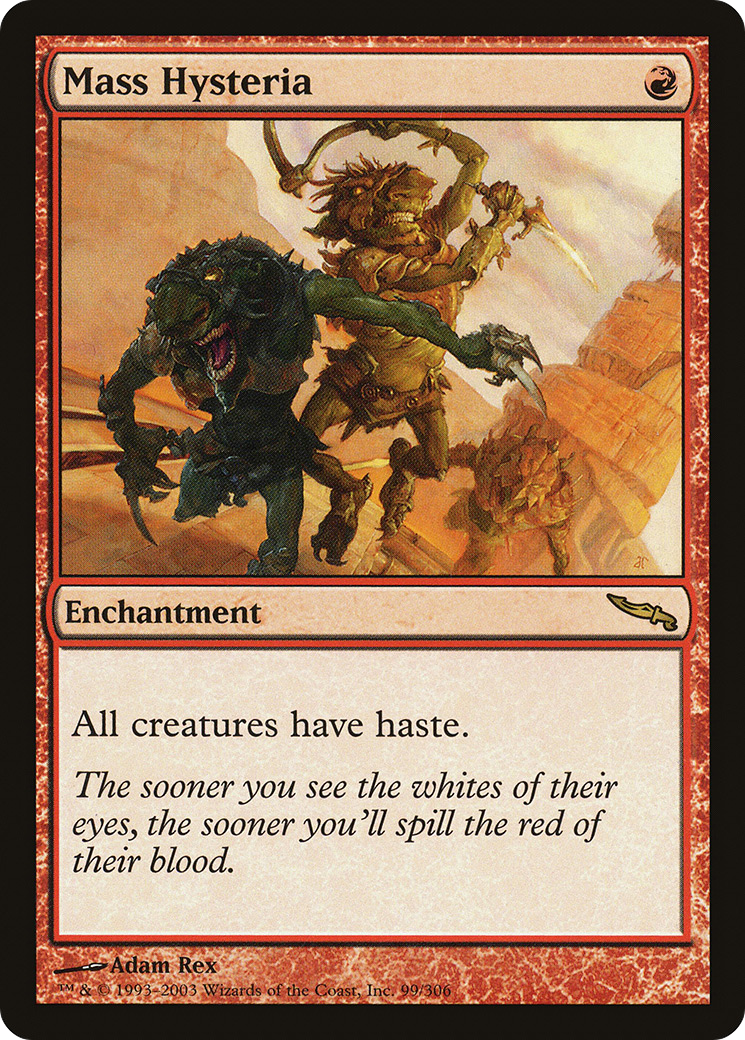 Mass Hysteria (MRD-099) - Mirrodin Foil - Premium MTG Single from Wizards of the Coast - Just $2.60! Shop now at Game Crave Tournament Store