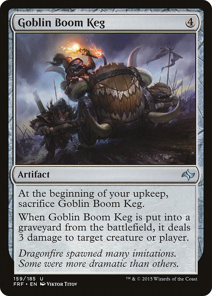 Goblin Boom Keg (FRF-159) - Fate Reforged Foil - Premium MTG Single from Wizards of the Coast - Just $0.14! Shop now at Game Crave Tournament Store