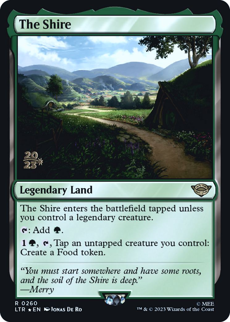 The Shire (PLTR-260S) - Tales of Middle-earth Promos Foil - Premium MTG Single from Wizards of the Coast - Just $1.11! Shop now at Game Crave Tournament Store