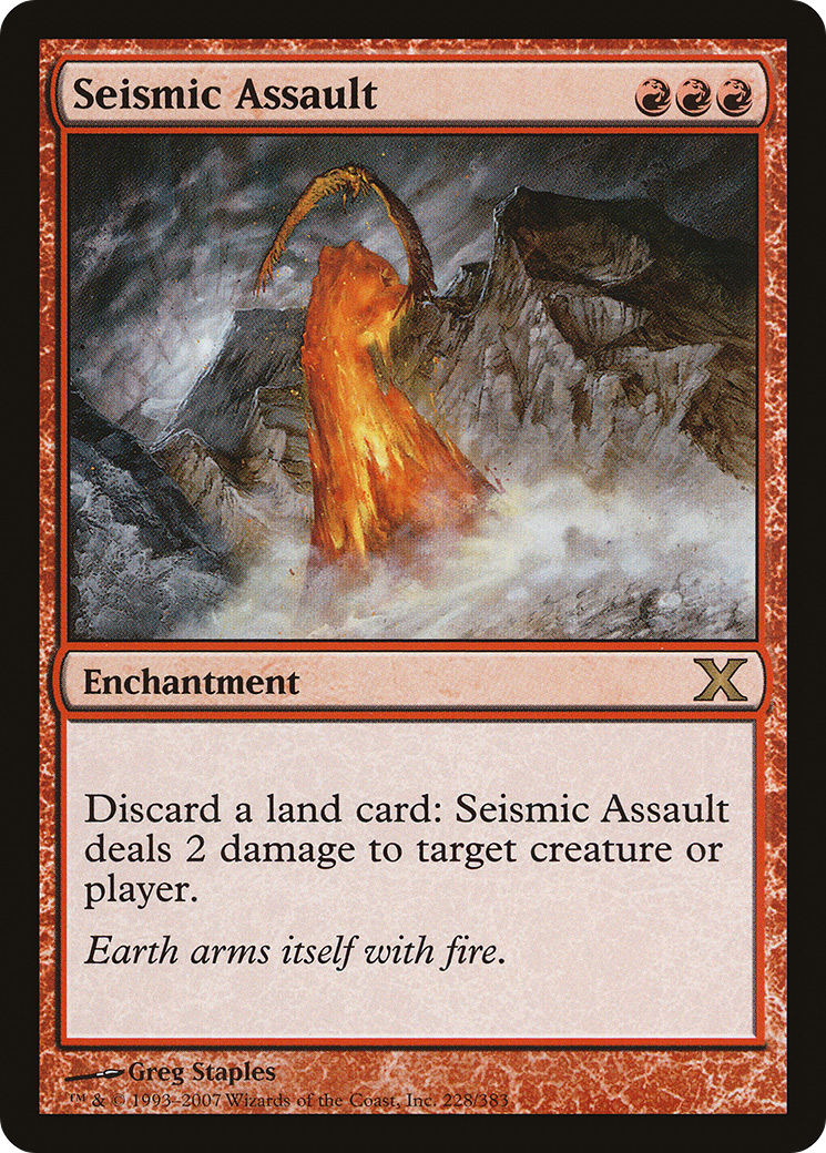 Seismic Assault (10E-228) - Tenth Edition Foil - Premium MTG Single from Wizards of the Coast - Just $4.78! Shop now at Game Crave Tournament Store