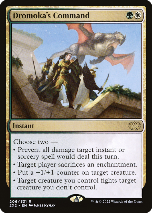 Dromoka's Command (2X2-206) - Double Masters 2022 - Premium MTG Single from Wizards of the Coast - Just $0.08! Shop now at Game Crave Tournament Store