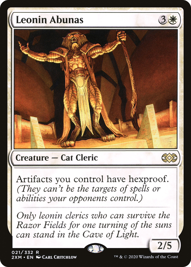 Leonin Abunas (2XM-021) - Double Masters - Premium MTG Single from Wizards of the Coast - Just $0.75! Shop now at Game Crave Tournament Store