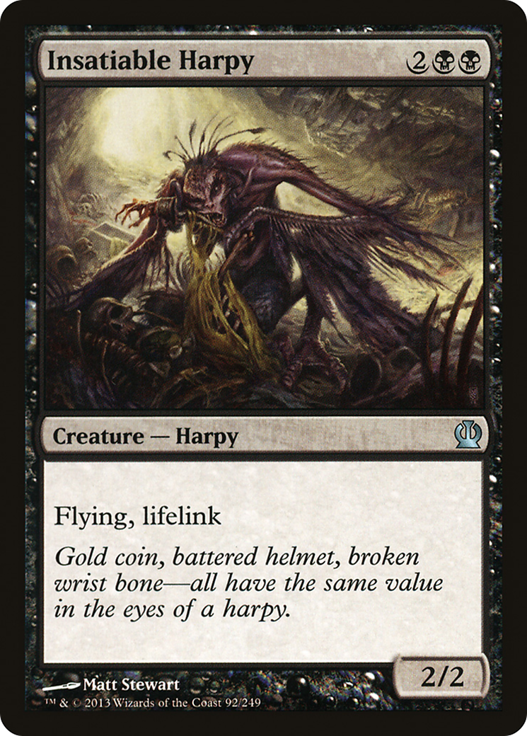 Insatiable Harpy (THS-092) - Theros - Premium MTG Single from Wizards of the Coast - Just $0.08! Shop now at Game Crave Tournament Store