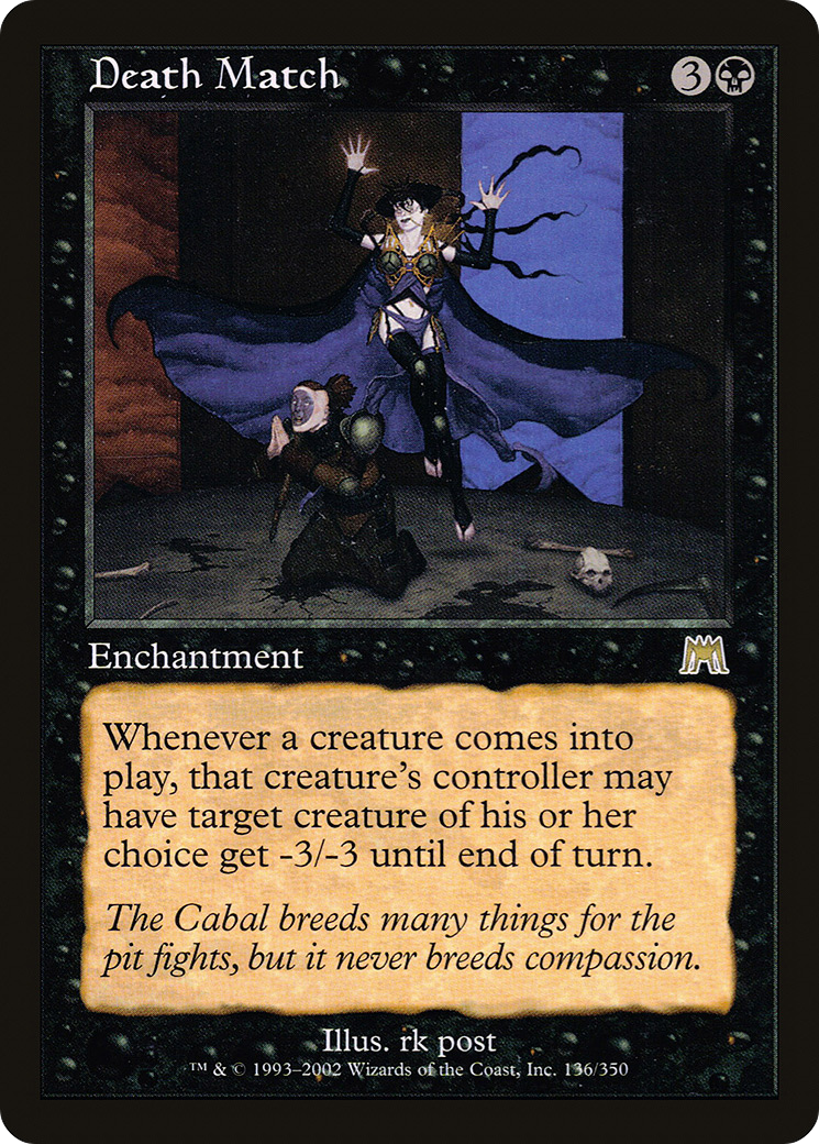 Death Match (ONS-136) - Onslaught - Premium MTG Single from Wizards of the Coast - Just $0.11! Shop now at Game Crave Tournament Store