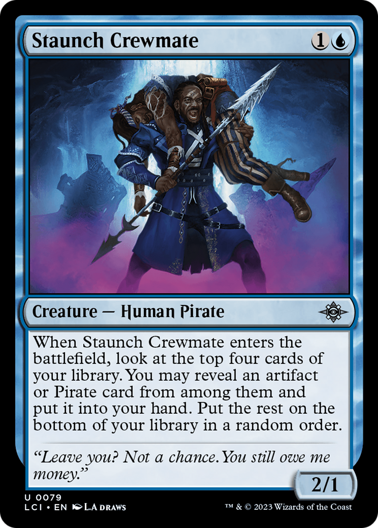 Staunch Crewmate (LCI-079) - The Lost Caverns of Ixalan - Premium MTG Single from Wizards of the Coast - Just $0.25! Shop now at Game Crave Tournament Store