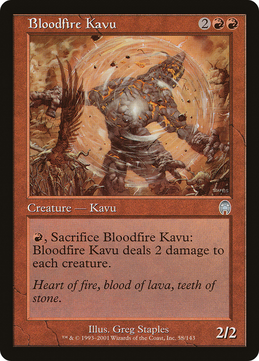 Bloodfire Kavu (APC-058) - Apocalypse Foil - Premium MTG Single from Wizards of the Coast - Just $0.08! Shop now at Game Crave Tournament Store