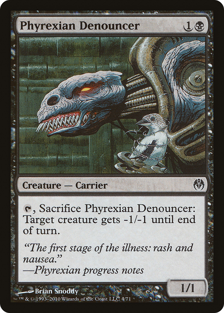 Phyrexian Denouncer (DDE-004) - Duel Decks: Phyrexia vs. the Coalition - Premium MTG Single from Wizards of the Coast - Just $0.08! Shop now at Game Crave Tournament Store
