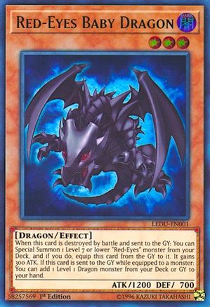 Red-Eyes Baby Dragon (LEDU-EN001) - Legendary Duelists 1st Edition - Premium Yugioh Single from Konami - Just $7.97! Shop now at Game Crave Tournament Store