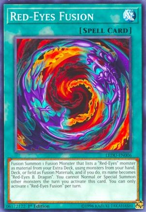 Red-Eyes Fusion (LEDU-EN006) - Legendary Duelists 1st Edition - Premium Yugioh Single from Konami - Just $0.63! Shop now at Game Crave Tournament Store