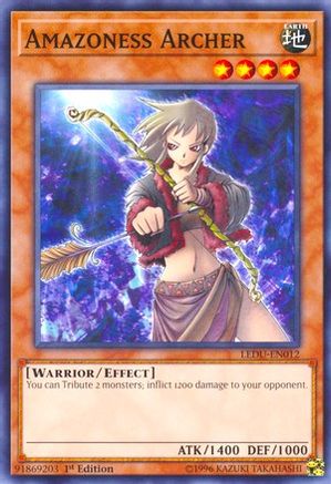 Amazoness Archer (LEDU-EN012) - Legendary Duelists 1st Edition - Premium Yugioh Single from Konami - Just $0.52! Shop now at Game Crave Tournament Store