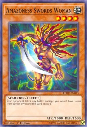 Amazoness Swords Woman (LEDU-EN013) - Legendary Duelists 1st Edition - Premium Yugioh Single from Konami - Just $0.33! Shop now at Game Crave Tournament Store