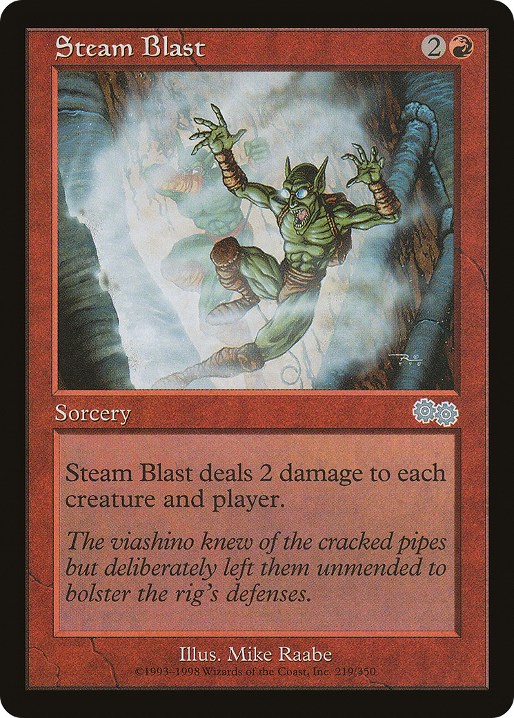 Steam Blast (USG-219) - Urza's Saga - Premium MTG Single from Wizards of the Coast - Just $0.08! Shop now at Game Crave Tournament Store