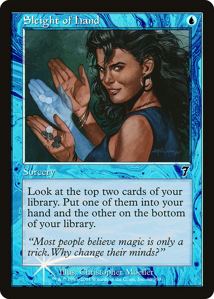 Sleight of Hand (7ED-98★) - Seventh Edition Foil - Premium MTG Single from Wizards of the Coast - Just $14.67! Shop now at Game Crave Tournament Store