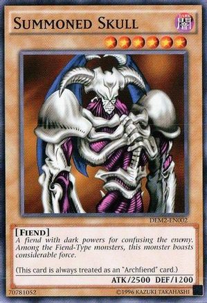 Summoned Skull (DEM2-EN002) - Demo Deck 2015 Unlimited - Premium Yugioh Single from Konami - Just $0.55! Shop now at Game Crave Tournament Store