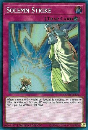 Solemn Strike (COTD-ENSE2) - Code of the Duelist Limited - Premium Yugioh Single from Konami - Just $0.37! Shop now at Game Crave Tournament Store