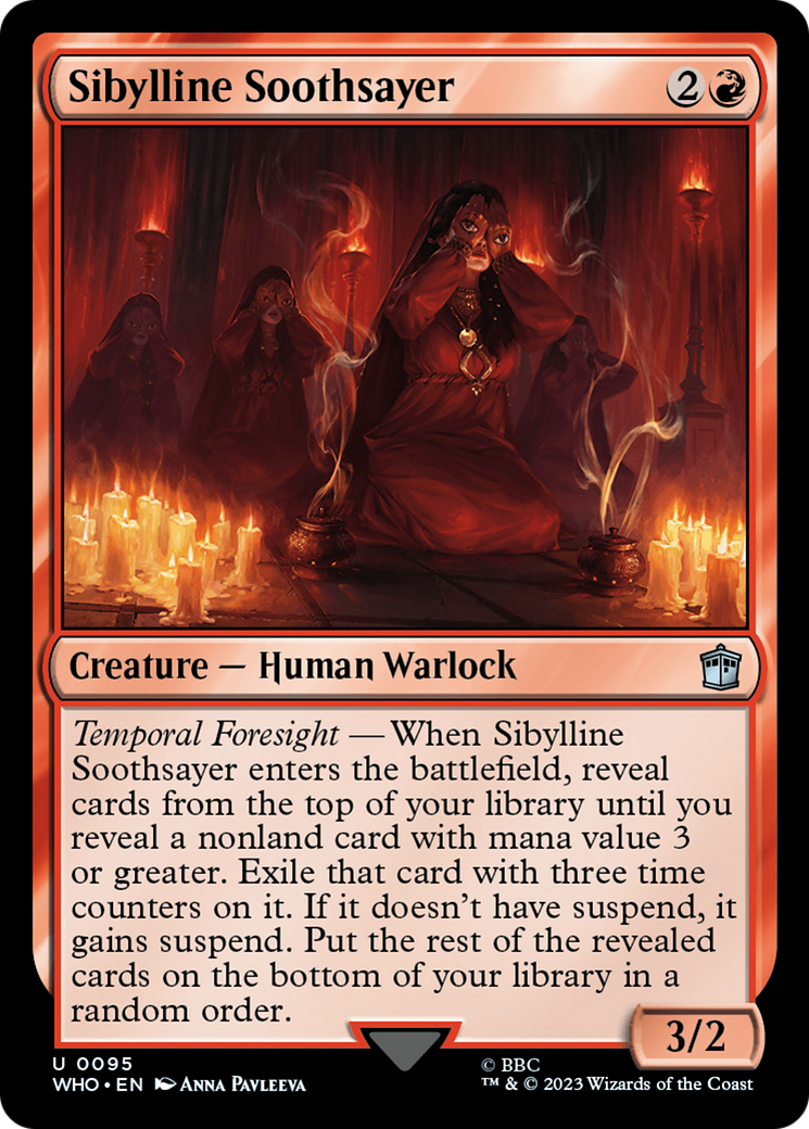 Sibylline Soothsayer (WHO-095) - Doctor Who Foil - Premium MTG Single from Wizards of the Coast - Just $0.10! Shop now at Game Crave Tournament Store