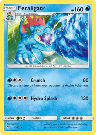 Feraligatr 20/73 - Shining Legends - Premium Pokemon Single from Nintendo - Just $0.25! Shop now at Game Crave Tournament Store