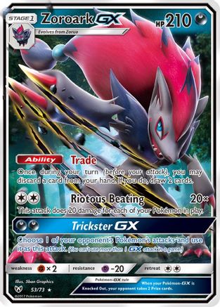 Zoroark-GX 53/73 - Shining Legends Holofoil - Premium Pokemon Single from Nintendo - Just $2.01! Shop now at Game Crave Tournament Store