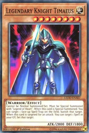 Legendary Knight Timaeus (LEDD-ENA07) - Legendary Dragon Decks 1st Edition - Premium Yugioh Single from Konami - Just $0.25! Shop now at Game Crave Tournament Store