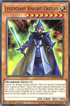 Legendary Knight Critias (LEDD-ENA08) - Legendary Dragon Decks 1st Edition - Premium Yugioh Single from Konami - Just $0.25! Shop now at Game Crave Tournament Store
