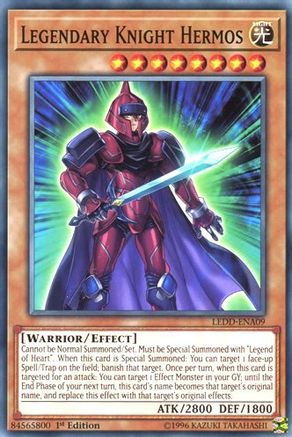 Legendary Knight Hermos (LEDD-ENA09) - Legendary Dragon Decks 1st Edition - Premium Yugioh Single from Konami - Just $0.25! Shop now at Game Crave Tournament Store