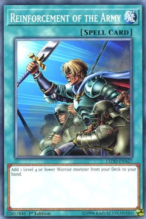 Reinforcement of the Army (LEDD-ENA27) - Legendary Dragon Decks 1st Edition - Premium Yugioh Single from Konami - Just $0.25! Shop now at Game Crave Tournament Store