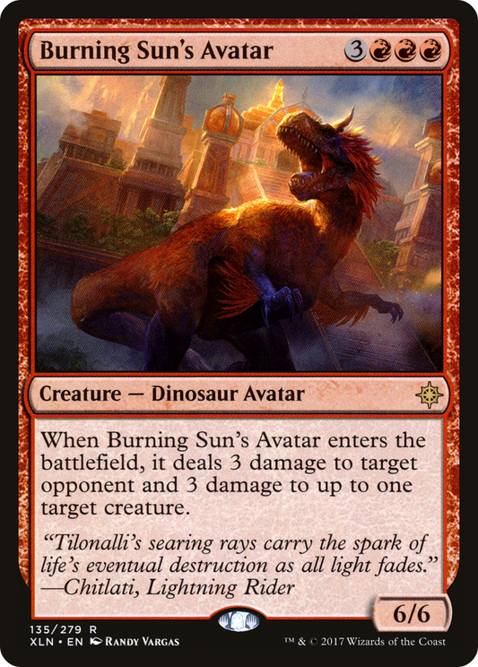 Burning Sun's Avatar (XLN-135) - Ixalan - Premium MTG Single from Wizards of the Coast - Just $0.25! Shop now at Game Crave Tournament Store