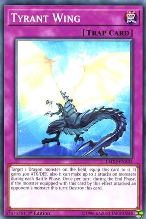 Tyrant Wing (LEDD-ENA33) - Legendary Dragon Decks 1st Edition - Premium Yugioh Single from Konami - Just $0.25! Shop now at Game Crave Tournament Store