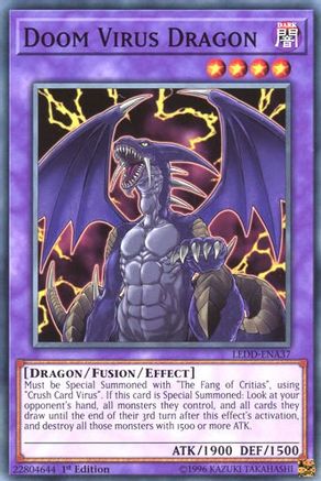 Doom Virus Dragon (LEDD-ENA37) - Legendary Dragon Decks 1st Edition - Premium Yugioh Single from Konami - Just $0.25! Shop now at Game Crave Tournament Store