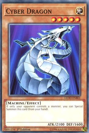 Cyber Dragon (LEDD-ENB01) - Legendary Dragon Decks 1st Edition - Premium Yugioh Single from Konami - Just $0.26! Shop now at Game Crave Tournament Store