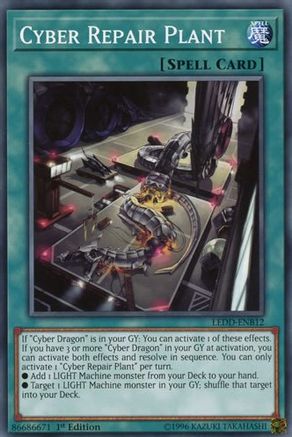 Cyber Repair Plant (LEDD-ENB12) - Legendary Dragon Decks 1st Edition - Premium Yugioh Single from Konami - Just $0.25! Shop now at Game Crave Tournament Store