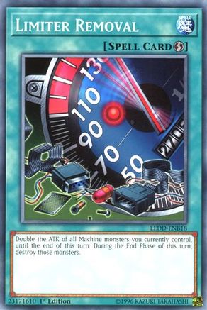 Limiter Removal (LEDD-ENB18) - Legendary Dragon Decks 1st Edition - Premium Yugioh Single from Konami - Just $0.25! Shop now at Game Crave Tournament Store