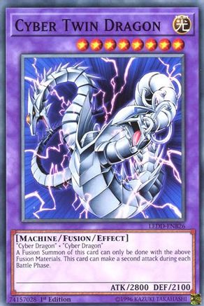 Cyber Twin Dragon (LEDD-ENB26) - Legendary Dragon Decks 1st Edition - Premium Yugioh Single from Konami - Just $0.29! Shop now at Game Crave Tournament Store
