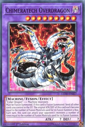 Chimeratech Overdragon (LEDD-ENB27) - Legendary Dragon Decks 1st Edition - Premium Yugioh Single from Konami - Just $0.23! Shop now at Game Crave Tournament Store