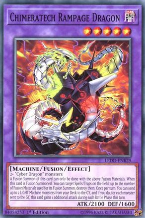 Chimeratech Rampage Dragon (LEDD-ENB29) - Legendary Dragon Decks 1st Edition - Premium Yugioh Single from Konami - Just $0.08! Shop now at Game Crave Tournament Store