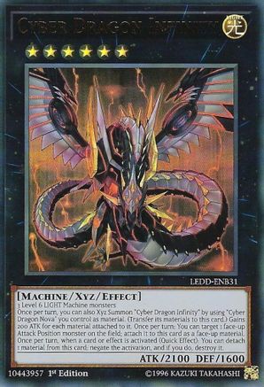 Cyber Dragon Infinity (LEDD-ENB31) - Legendary Dragon Decks 1st Edition - Premium Yugioh Single from Konami - Just $1.22! Shop now at Game Crave Tournament Store