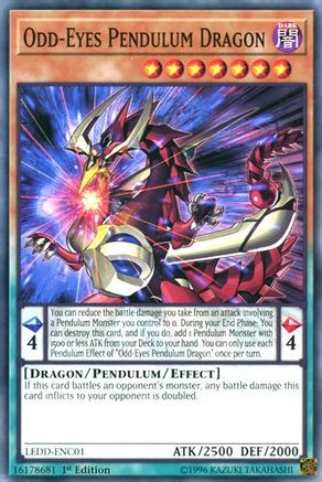 Odd-Eyes Pendulum Dragon (LEDD-ENC01) - Legendary Dragon Decks 1st Edition - Premium Yugioh Single from Konami - Just $0.25! Shop now at Game Crave Tournament Store